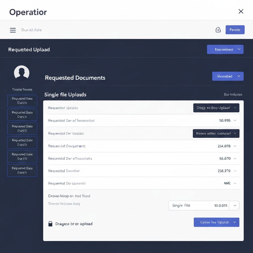 Étape 2b - Interface de réponse aux demandes de compléments